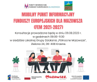 Mobilny Punkt Informacyjny Funduszy Europejskich dla Mazowsza